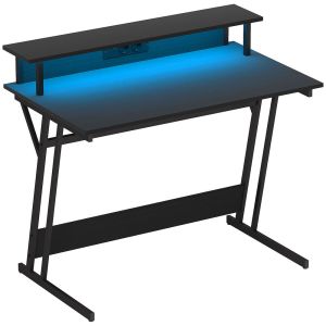 Mesa gaming 100x60x88.5 cm Homcom, oficina - escritorios