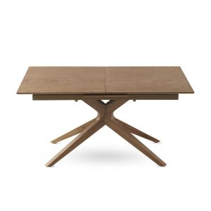 Mesa extensible roble con sobre fresno, 160/200x90x77cm