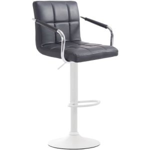 Taburete bar ajustable - asiento pu - 45 x 39 cm
