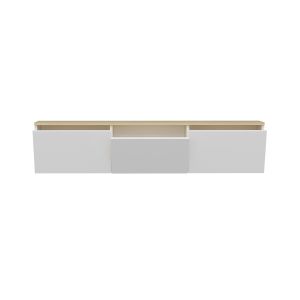 Mueble para la tele de madera <<neon>> - 160 x 32 x 35 cm - blanco