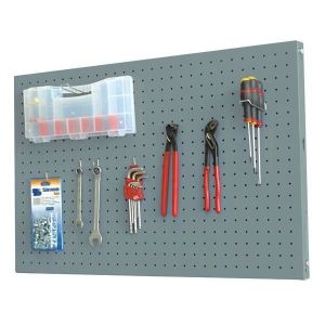 Panel de organización de herramientas 'click panel kit' gris 900 x 600 mm