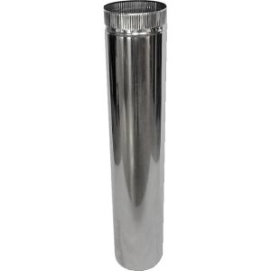 Tubo estufa de acero inoxidable - ø 80 mm