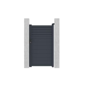 Kit de puerta peatonal 1m carpatia a.180cm con 2 postes a.190cm