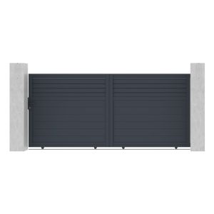Pack puerta corredera 3,5m carpatia a.160cm + 2 postes a.190cm