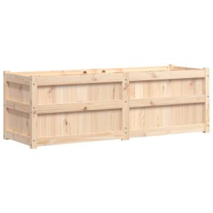 vidaXL jardinera de madera maciza de pino 150x50x50 cm