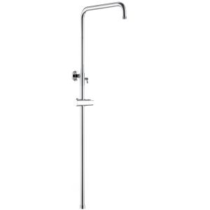 Valaz barra de ducha redonda ajustable hasta 120cm cromado