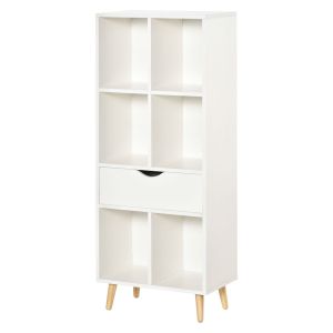 Estantería 50x29.5x120 cm color blanco Homcom