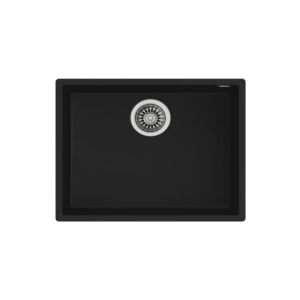 Fregadero teka tegranite square 50.40 tg negro tegranite bajo encimera