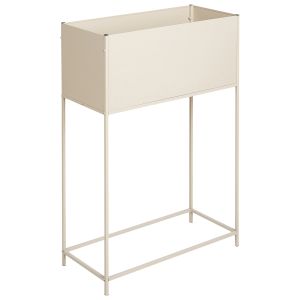 Maceta con patas tapien 70 cm metal beige