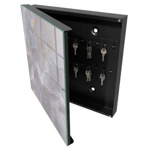 Armario para llaves 30x30x5 elegancia gris, apertura izquierda tulup
