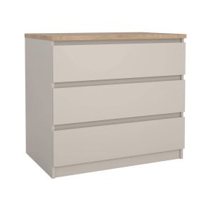 Cómoda vistara, apertura deslizante, madera beige