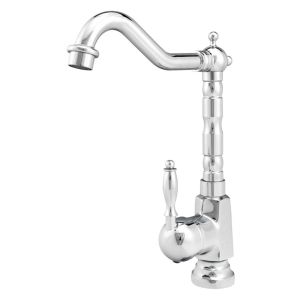 Grifo lavabo caño alto monomando retro, cromo