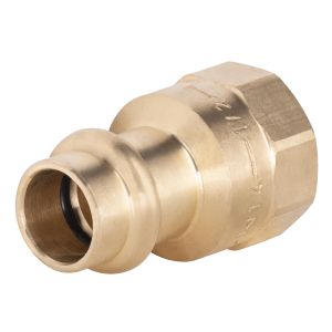 Conexión de cobre a prensar ø14 - hembra 1/2'