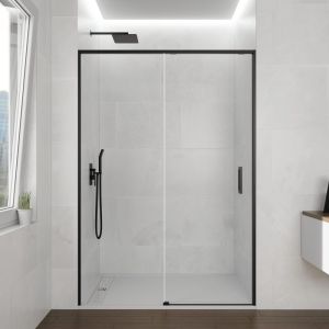 Mampara frontal twenty negro 125-130 cm