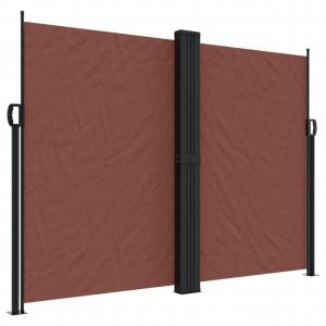 vidaXL toldo lateral retráctil marrón 180x1200 cm