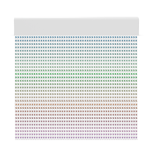Cortina para puertas de PVC iris multicolor / 120 x 220