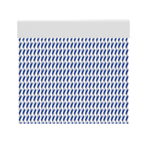 Cortina para puertas de PVC cabo blanco con azul / 90 x 210