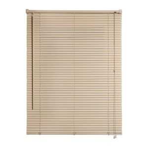 Storesdeco|persianas venecianas de vinilo con cordón topo 105x160