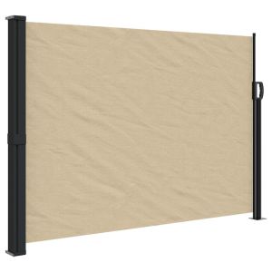 vidaXL toldo lateral retráctil beige 140x500 cm