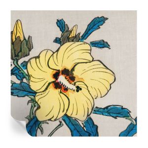 Papel pintado autoadhesivo flor amarilla 250x250 tulup
