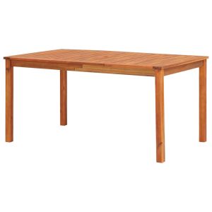 vidaXL mesa de jardín madera maciza de acacia 150x90x74 cm