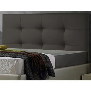 Cabecero de cama texas cabezal tapizado en polipel 180x 70 cm gris