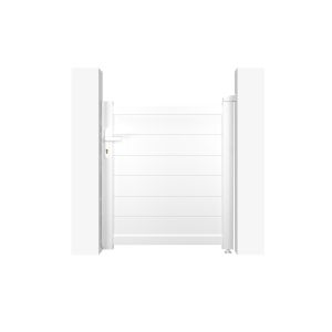 Puerta de jardin alumino"eiger" blanco - 1m x 115cm