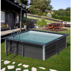 piscina gre rectangular kpcor28 de composite 3.26mtsX3.26mtsX96cmts de alto