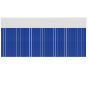 Cortina para puertas de PVC wave azul opaco / 90 x 210