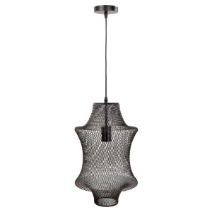 Lámpara de techo de metal negra 29x29x40/120