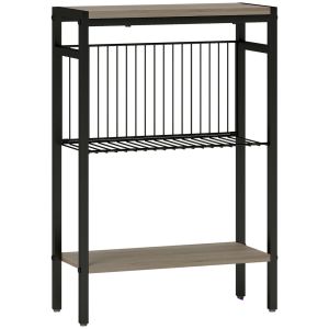 Mesa auxiliar 43x18x62.5 cm color gris Homcom, hogar - muebles de salón