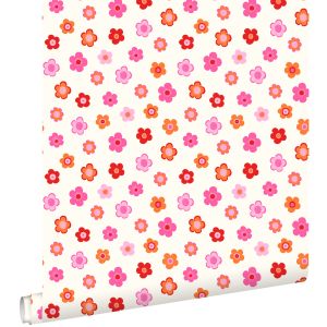 Estahome papel pintado vintage flores 53 cm x 10.05 m 138725