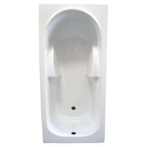 Ondee - fany bañera rectangular 140x70cm - abs y acrílico 3mm - blanco