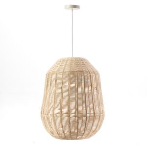 Lámpara techo cuerda natural beige