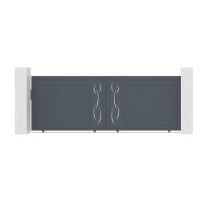 Pack puerta corredera automática life 4m h.140cm + motor tanker c600