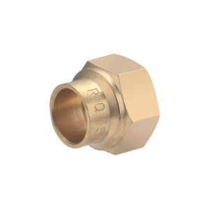 Conector de latón para soldar ø15 - hembra roscada 1/2