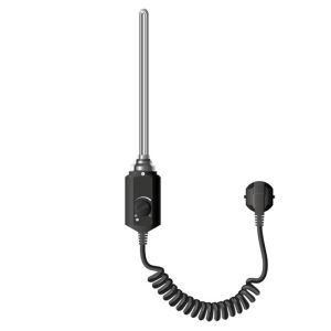Elemento calefactor eléctrico 1200w de acero inoxiable negro