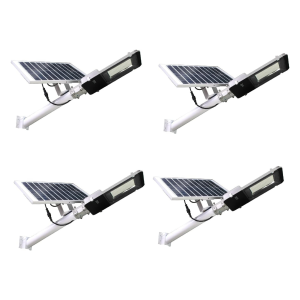 Pack x4 farola LED 200w solar  200 LEDs 2500lm, 4200k blanco neutro