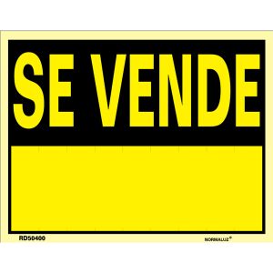 Rotulo "se vende" (PVC 0.4mm) 45x70cm