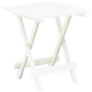 vidaXL mesa plegable de jardín plástico blanco 45x43x50 cm
