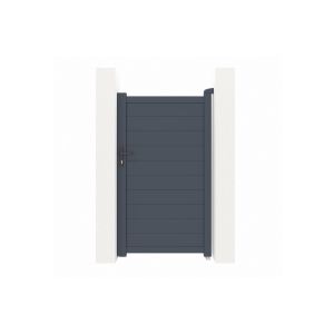Puerta de jardin alumino"eiger" gris - 1m x 180cm