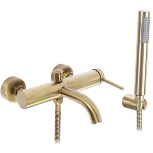 Rea grifo de bañera spot brush gold, 22x23,5x18,5 cm