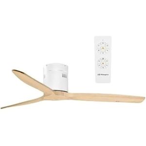 Ventilador de techo - orbegozo - cf 112132 - 35w - marrón / blanco - 6 velo