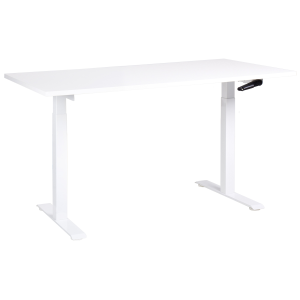 Escritorio de altura regulable manual destines 160 cm 72 cm blanco