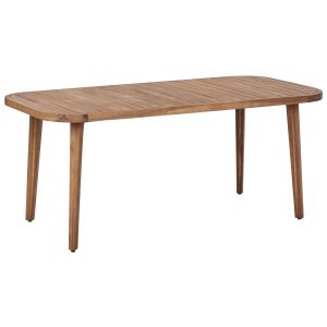 Mesa de jardín paraggi 180 cm 90 cm madera de acacia certificada marrón