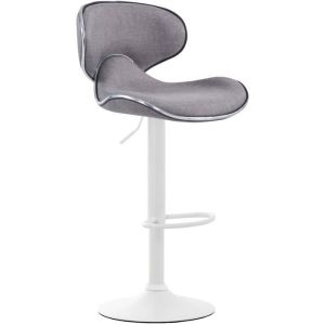 Taburete de bar - asiento gris claro - altura ajustable