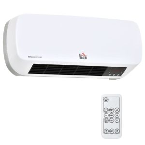 Calefactor cerámico de pared 45x18.6x11.5 cm abs, pp color blanco Homcom