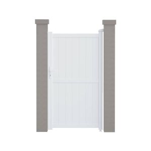 Puerta jardin aluminio  "lola" -  101.2 x 155.9 cm - blanco