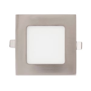 Pack 10x focos empotrables 6w 4000k cuadrado niquel