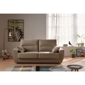 Sofa cama italiano monaco 3 plazas tostado